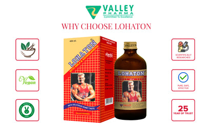 Lohaton - with Amla & Ashwagandha & Free valley active roll